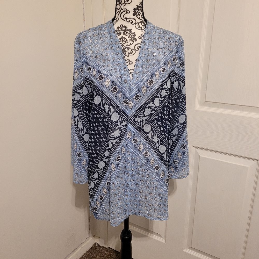 Isaac Mizrahi live open front‎ cardigan cover up